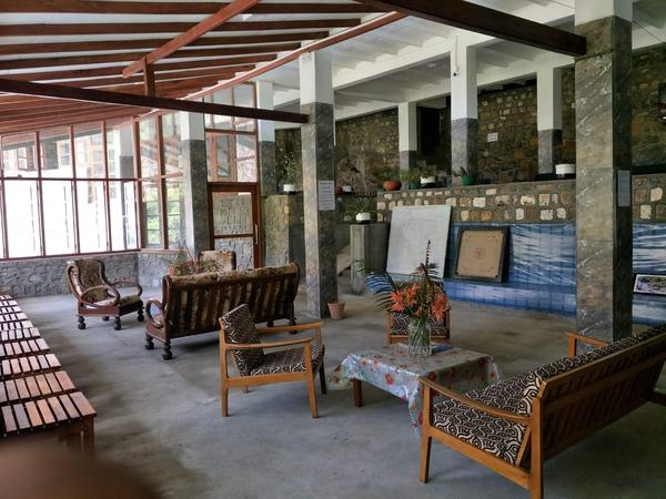 Resort lobby and lounge area