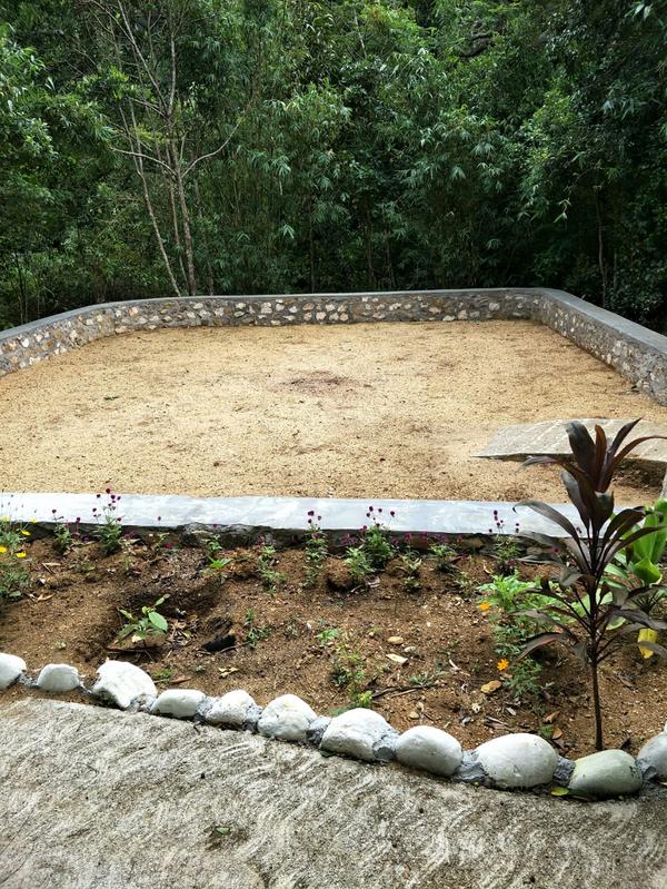 BBQ and activity area